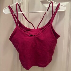 Women's Pink Strappy Top (NWOT)